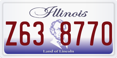 IL license plate Z638770