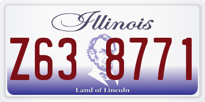 IL license plate Z638771
