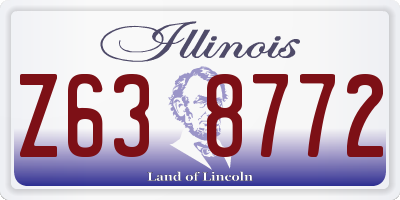 IL license plate Z638772