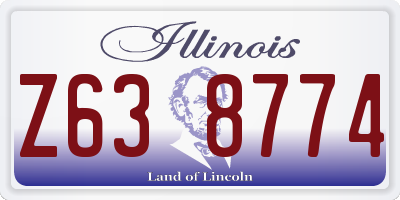 IL license plate Z638774
