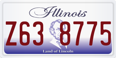 IL license plate Z638775