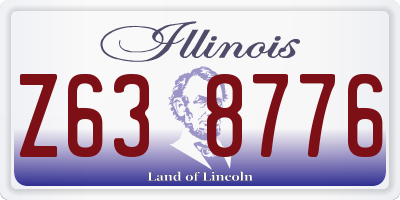 IL license plate Z638776