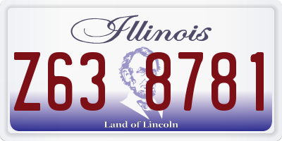 IL license plate Z638781