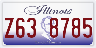IL license plate Z638785