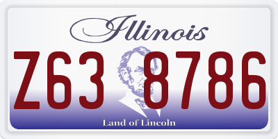 IL license plate Z638786