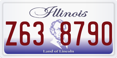 IL license plate Z638790