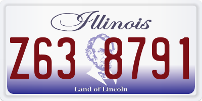 IL license plate Z638791
