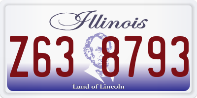IL license plate Z638793