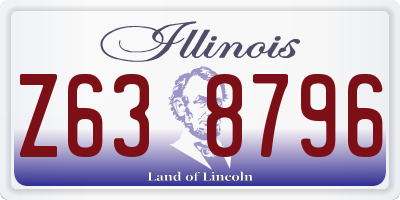 IL license plate Z638796