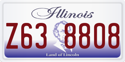 IL license plate Z638808