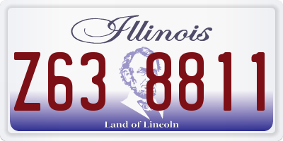 IL license plate Z638811