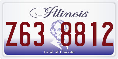 IL license plate Z638812