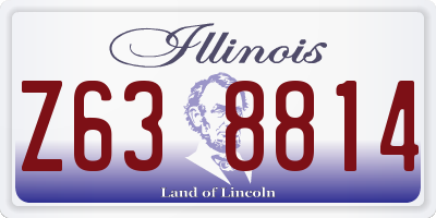 IL license plate Z638814