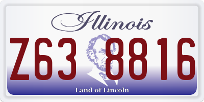 IL license plate Z638816