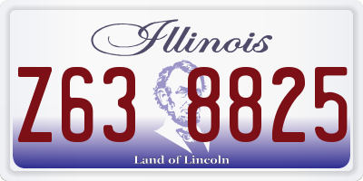 IL license plate Z638825