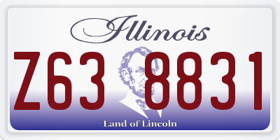 IL license plate Z638831