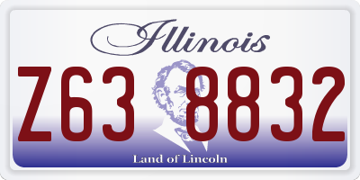 IL license plate Z638832