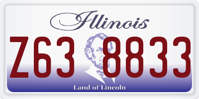 IL license plate Z638833
