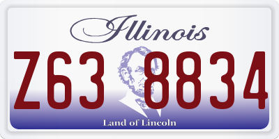 IL license plate Z638834