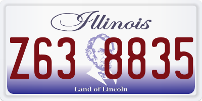 IL license plate Z638835