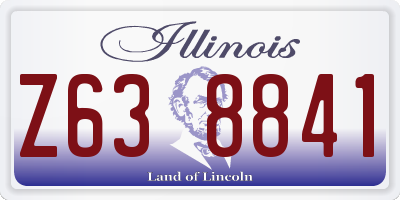 IL license plate Z638841