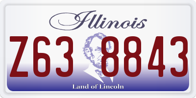 IL license plate Z638843