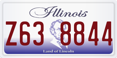 IL license plate Z638844