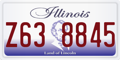IL license plate Z638845