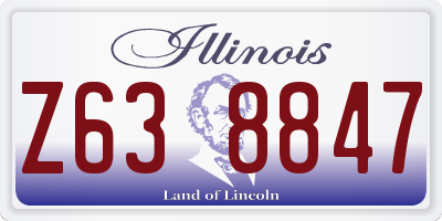IL license plate Z638847