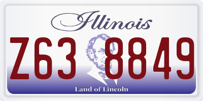 IL license plate Z638849