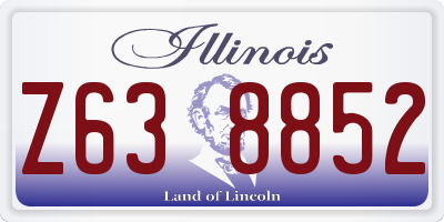 IL license plate Z638852