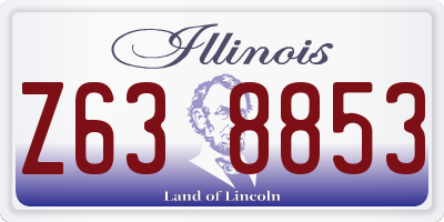 IL license plate Z638853