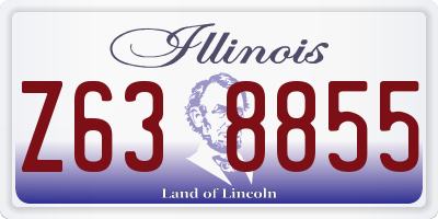 IL license plate Z638855