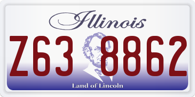 IL license plate Z638862