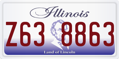 IL license plate Z638863