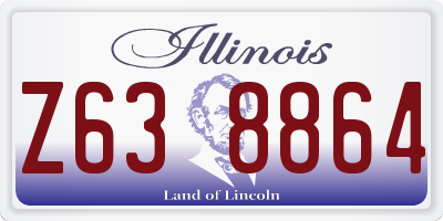 IL license plate Z638864