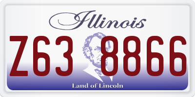 IL license plate Z638866