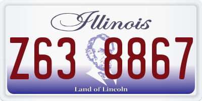 IL license plate Z638867