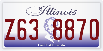 IL license plate Z638870