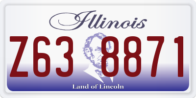 IL license plate Z638871
