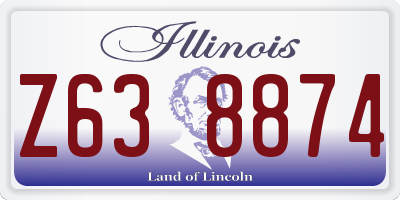 IL license plate Z638874