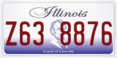 IL license plate Z638876
