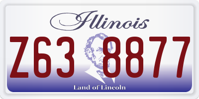 IL license plate Z638877