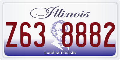 IL license plate Z638882
