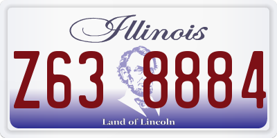 IL license plate Z638884