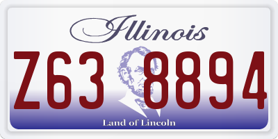 IL license plate Z638894