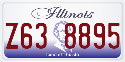 IL license plate Z638895