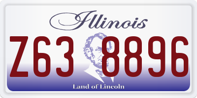 IL license plate Z638896