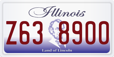 IL license plate Z638900