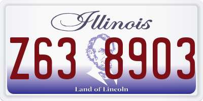 IL license plate Z638903